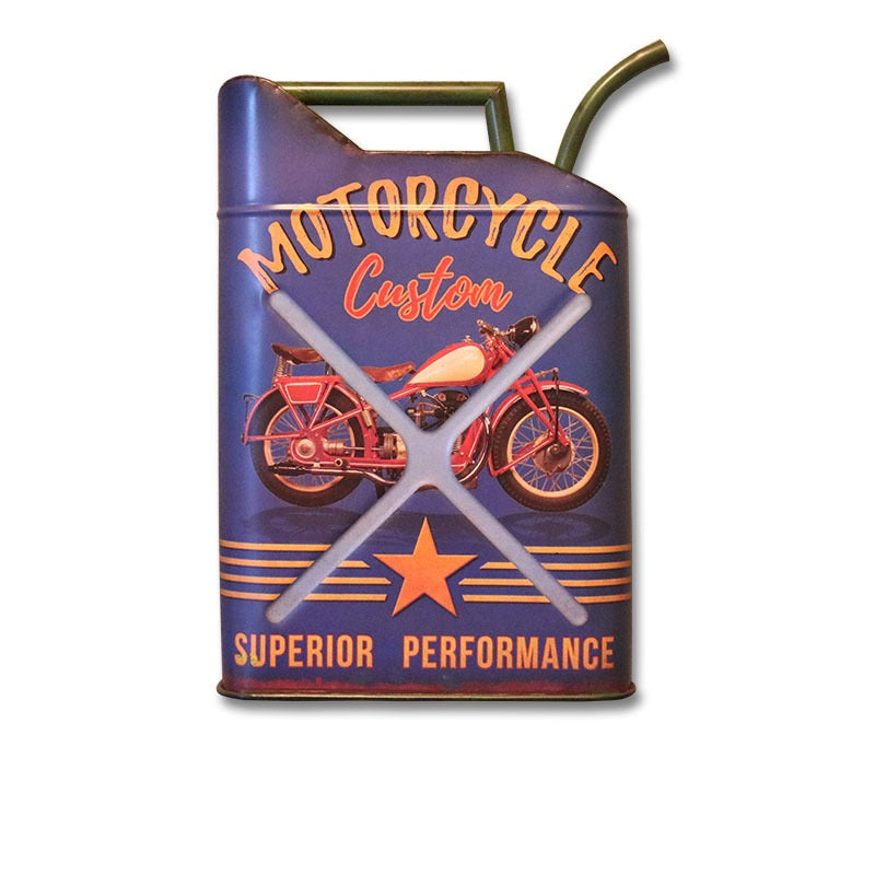 Jerry Can Motorcycle Wall Decoration