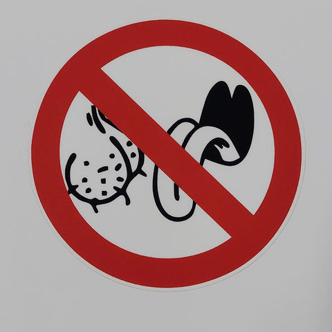 No Ball Licking Sticker