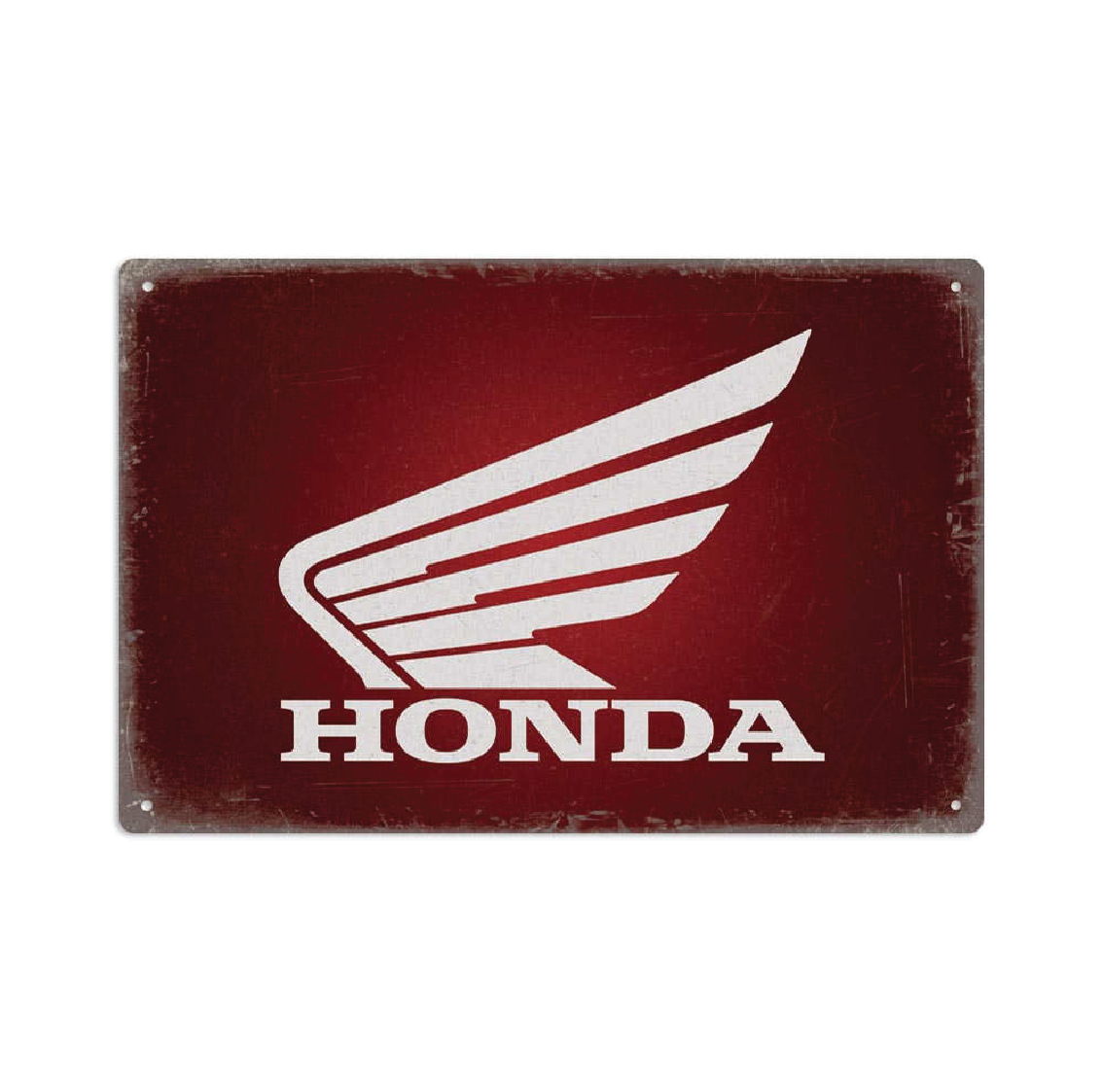 Honda Tin Metal Sign Rustic Look Vintage Man Cave