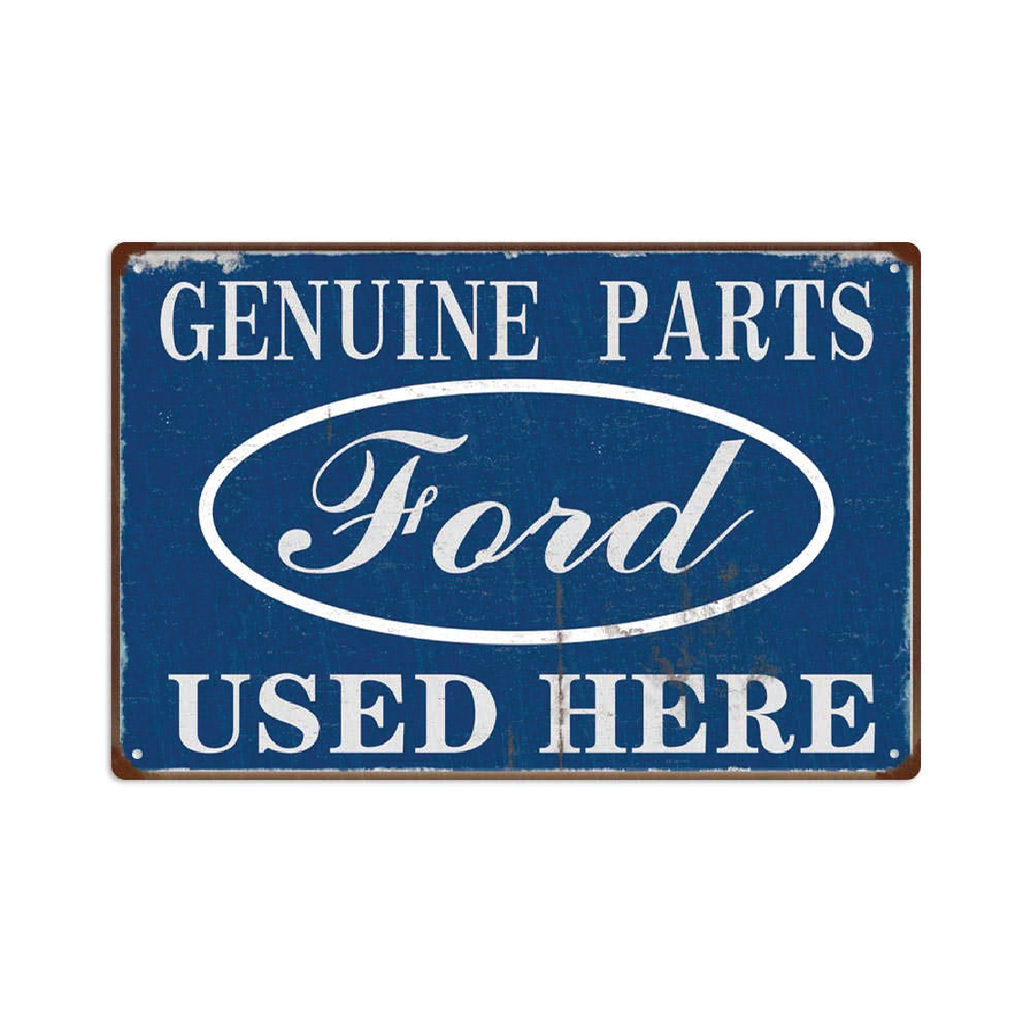 Ford Parts Tin Metal Sign Rustic Look Vintage Man Cave