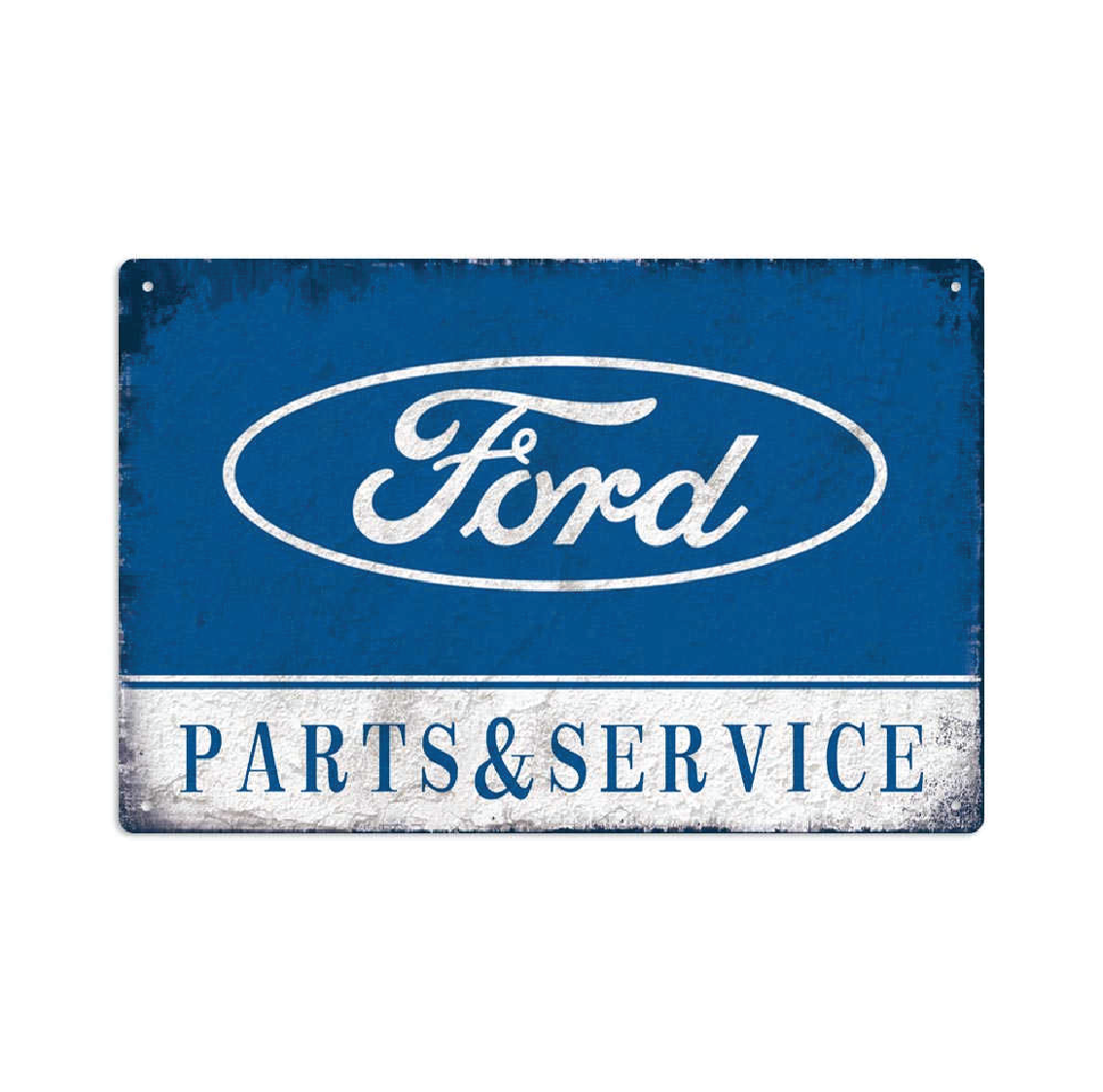 Ford Parts & Service Tin Metal Sign Rustic Look Vintage Man Cave