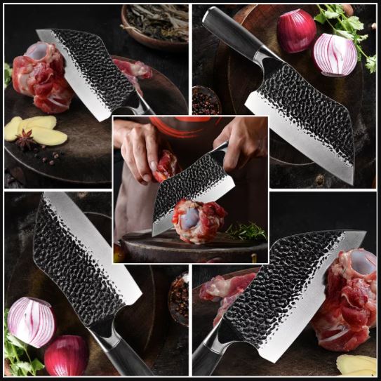 7.5 inch Butcher Knife Stainless Steel Vegetables Meat Chopping Knife Razor Sharp Cleaver Kitchen Knife Chef Knives