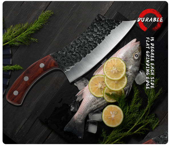 6.3 Inch Boning Knife Handmade Forged Stainless Steel Serbian Kitchen Cleaver