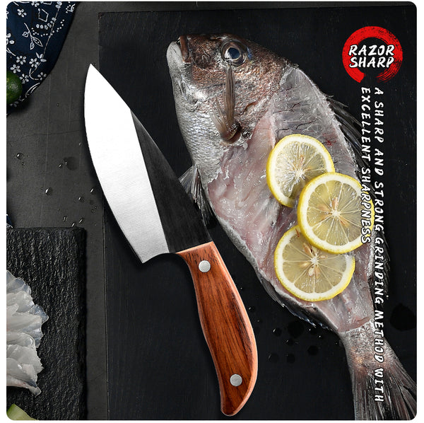 4.8'' Fixed Blade Stainless Steel Utility Kitchen Knife