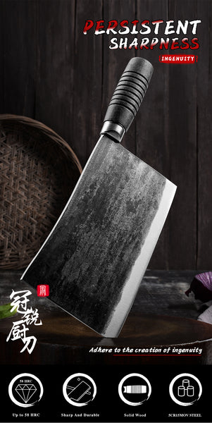 7.8 Inch Forged Carbon Steel Meat Cleaver